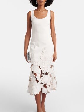 Leo Lin Emily Appliqué Midi Dress